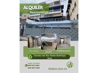 Alquiler tipo Penthouse en Corales del Sur, Santo Domingo Este