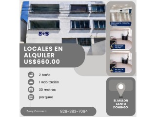 Locales Comercial en Alquiler  El Millón, Santo Domingo