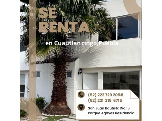 Renta de Bonita Casa en Residencial Parque Agaves